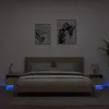 Image de vidaXL Armoires de Chevet LED 2 pcs - Chêne Sonoma