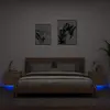 Image de vidaXL Tables de chevet murales avec LED - Chêne Sonoma