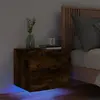 Image de vidaXL Table de Chevet Murale LED