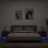 Image de VidaXL Tables de chevet LED - Chêne fumé