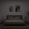 Image de vidaXL Tables de chevet LED 2 pcs - Chêne sonoma