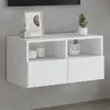 Image de vidaXL Meuble TV Mural - Blanc