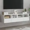 Image de VIDAXL vidaXL Meubles TV muraux 2 pcs - Blanc 60x30x30 cm