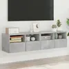 Image de VidaXL Meubles TV muraux gris béton 2 pcs