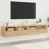 Image de vidaXL Meubles TV Muraux 2 pcs Chêne Sonoma
