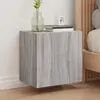 Image de vidaXL Meuble TV mural 40,5x30x40 cm - Sonoma gris