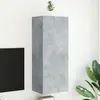 Image de vidaXL Meuble TV mural - Gris béton