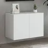 Image de VIDAXL Meuble TV mural - Blanc