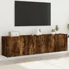 Image de vidaXL Meubles TV muraux 2 pcs - Chêne fumé