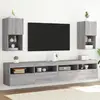 Image de vidaXL Meubles TV LED 2 pcs - Sonoma gris