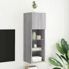 Image de vidaXL Meuble TV LED 90 cm - Sonoma gris