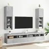 Image de vidaXL Meubles TV LED - Gris Béton