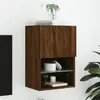 Image de vidaXL Meuble TV LED - Chêne marron