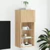 Image de VidaXL Meuble TV LED - Chêne Sonoma
