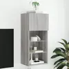 Image de vidaXL Meuble TV avec LED - Sonoma gris