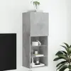 Image de vidaXL Meuble TV LED Gris Béton
