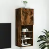 Image de Vidaxl Meuble TV - Lumières LED - Chêne fumé