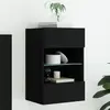 Image de vidaXL Meuble TV mural LED