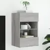 Image de vidaXL Meuble TV mural LED