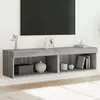 Image de vidaXL Meuble TV avec LED - Sonoma Gris