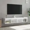Image de vidaXL Meubles TV LED Blanc 2 pcs