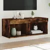 Image de Meuble TV LED vidaXL - Chêne fumé