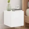 Image de vidaXL Meuble TV LED Blanc