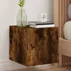 Image de vidaXL Meuble TV Mural Chêne fumé