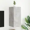 Image de vidaXL Meuble TV mural avec LED - Gris béton