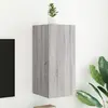 Image de Vidaxl Meuble TV mural - Lumières LED - Sonoma gris