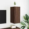 Image de vidaXL Meuble TV Mural LED - Chêne Marron