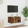 Image de VidaXL LED Chêne Fumé Meuble TV mural