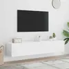 Image de VIDAXL Meubles TV LED 2 pcs Blanc