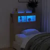 Image de vidaXL Tête de lit à LED chêne sonoma 100x18,5x103,5cm bois ingénierie