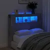 Image de vidaXL Tête de lit à LED gris béton 120x18,5x103,5cm bois d'ingénierie