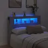 Image de vidaXL Tête de lit à LED gris béton 140x18,5x103,5cm bois d'ingénierie