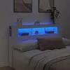 Image de vidaXL Tête de lit à LED blanc 160x18,5x103,5 cm bois d'ingénierie