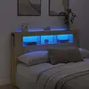 Image de vidaXL Tête de lit à LED chêne sonoma 160x18,5x103,5cm bois ingénierie