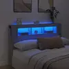 Image de vidaXL Tête de lit à LED sonoma gris 160x18,5x103,5 cm bois ingénierie
