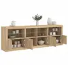 Image de vidaXL Buffet lumières LED - Chêne sonoma