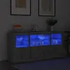 Image de vidaXL Buffet avec LED - Sonoma gris