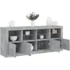 Image de vidaXL Buffet LED - Gris béton