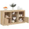 Image de vidaXL Buffet avec LED Chêne Sonoma
