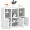 Image de vidaXL Buffets LED (3 pcs) - Blanc