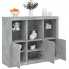 Image de vidaXL Buffets LED - Gris béton