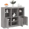 Image de VIDAXL vidaXL Buffets LED 3 pcs Sonoma gris