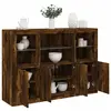 Image de VidaXL Buffets avec LED 3 pcs - Chêne fumé