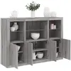 Image de vidaXL Buffets LED RVB - Sonoma gris