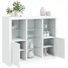 Image de vidaXL Buffets LED Blanc