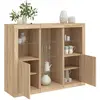 Image de VIDAXL Buffets 3 pcs, LED - Chêne sonoma
